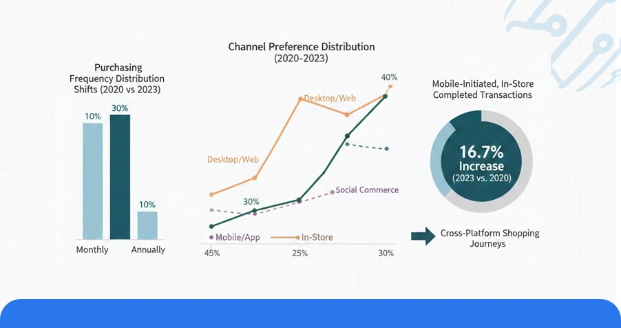 Historical Analysis of Shopping Pattern Transformation