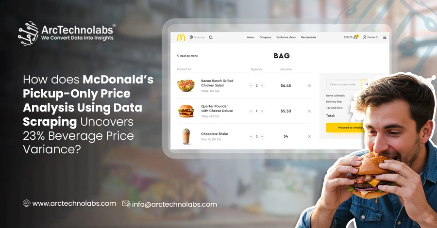 How does McDonald’s Pickup-Only Price Analysis Using Data Scraping Uncovers 23% Beverage Price Variance?
