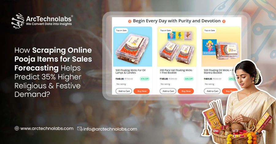 How Scraping Online Puja Items for Sales Forecasting Helps Predict 35% Higher Religious & Festival Demand?