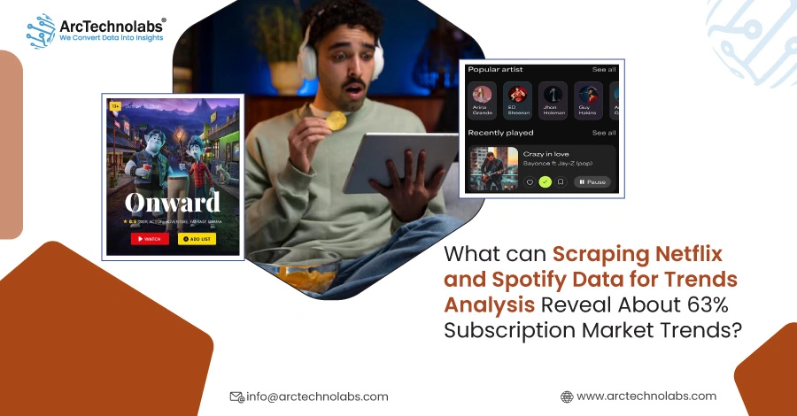 What can Scraping Netflix and Spotify Data for Trends Analysis Reveal About 63%
                                Subscription Market Trends